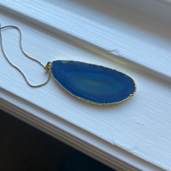 Blue geode necklace | 3 for $10 - Picture 4 of 6